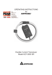 OPERATING INSTRUCTIONS for AMPROBE® Flexible Current