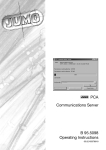 J PCA Communications Server B 95.5098 Operating Instructions