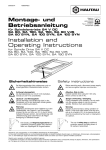 Montage- und Betriebsanleitung Installation and Operating Instructions