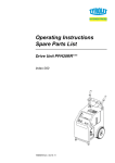 Operating Instructions Spare Parts List