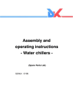 Assembly and operating instructions - Water chillers -