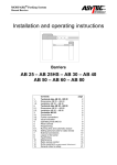 Installation and operating instructions