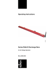 Operating Instructions Series R44LS Discharge Bars