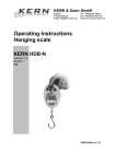 Operating Instructions Hanging scale