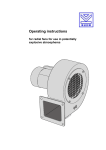 Operating instructions - Karl Klein Ventilatorenbau GmbH