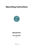 Operating Instructions