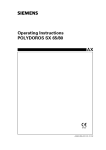 AX Operating Instructions POLYDOROS SX 65/80