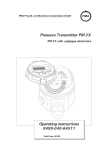 Pressure Transmitter PM 3X Operating instructions