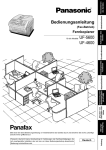 Bedienungsanleitung PDF Panasonic UF-4600