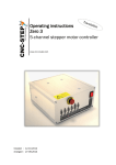 Operating instructions Zero 3 5-channel stepper motor - CNC-Step