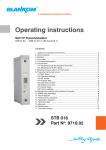 Operating instructions