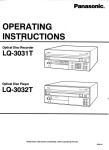 OPERATING INSTRUCTIONS