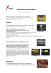 Operating instructions