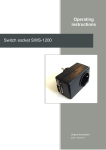 Operating instructions Switch socket SWS-1200