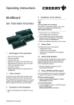 MultiBoard Operating Instructions