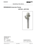 BA6300 Operating Instructions BRINKMANN Immersion Pumps (S