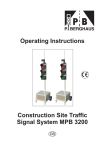 Operating Instructions Construction Site Traffic Signal System MPB