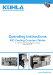 Operating Instructions - K&Uuml;HLA K&uuml;hltechnik & Ladenbau GmbH