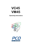 VMC45 Operating Instructions