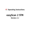 Nanosurf easyScan 2 STM Operating Instructions