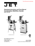 JET 708599K Use and Care Manual