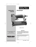 Porter-Cable PIN100 Installation Guide