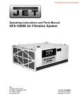 JET 708620B Use and Care Manual