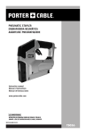 Porter-Cable PCFP12234 Installation Guide
