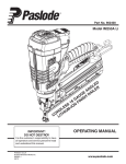 Paslode 902400 Use and Care Manual