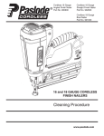 Paslode 902000 Use and Care Manual