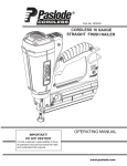 Paslode 902000 Instructions / Assembly