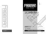 Freeman PFL618C Use and Care Manual
