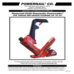 POWERNAIL 50PFLEXW Use and Care Manual