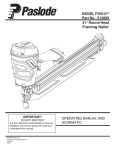Paslode 514000 Use and Care Manual