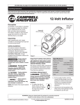 Campbell Hausfeld RP320000AV Use and Care Manual