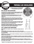 MaxxAir BF24TFORGPRO Use and Care Manual