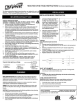 NuVent NXMS503ES Instructions / Assembly