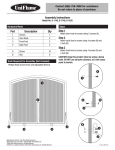 UniFlame S-1142 Installation Guide