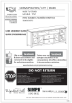 Simpli Home 3AXCCOS72 Instructions / Assembly