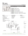 Rohl A1409LMAPC-2 Use and Care Manual