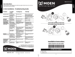 MOEN L82694 Installation Guide