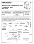 American Standard 9210030.020 Installation Guide