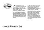 Hampton Bay AL508-ORB Use and Care Manual