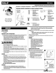 Halo RA406930WHR Instructions / Assembly