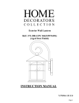 Home Decorators Collection Y37030A-151 Instructions / Assembly