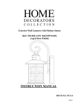 Home Decorators Collection HB7251MA-292 Instructions / Assembly