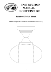 Regal King EC4238NIB Installation Guide