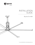 Big Ass Fans F-PF61-1401S34 Instructions / Assembly