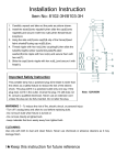 AF Lighting 8103-3H Instructions / Assembly