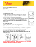 Victor 0631 Instructions / Assembly